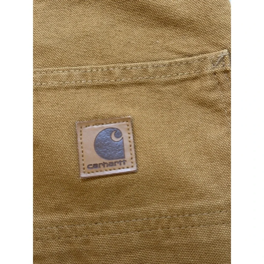 Carhartt Men's BN0011-M Khaki Loose Fit Size 44x36 Washed Duck Utility NWT